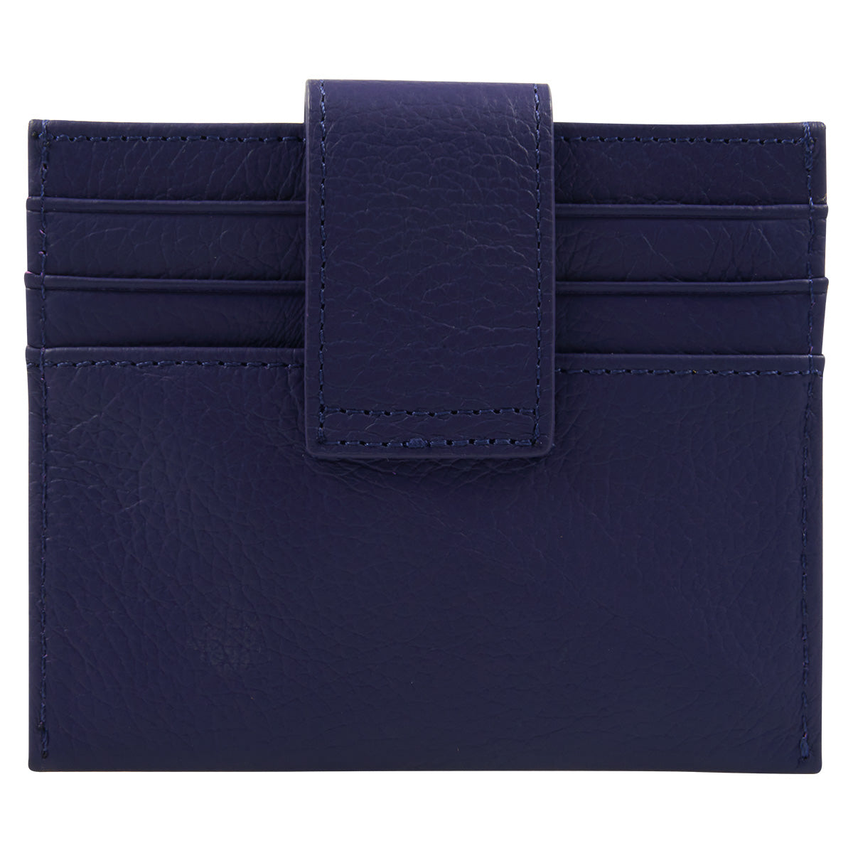 Genuine African Leather Purple Wallet With Clip Closure