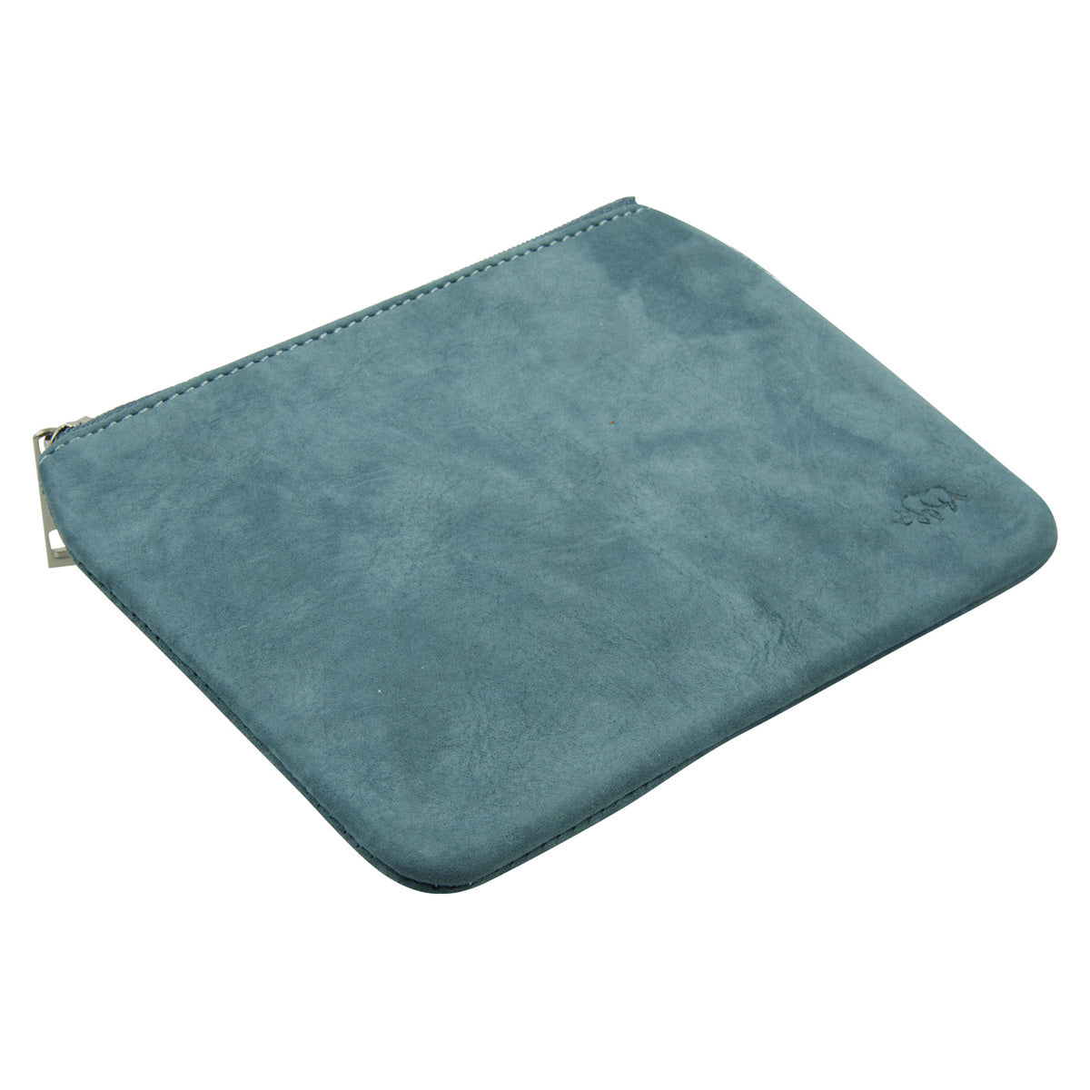 Genuine African Leather Medium Blue Coin Purse