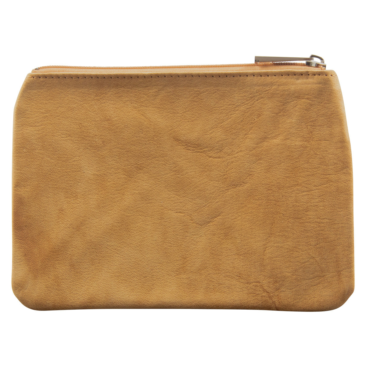 Genuine African Leather Medium Tan Coin Purse