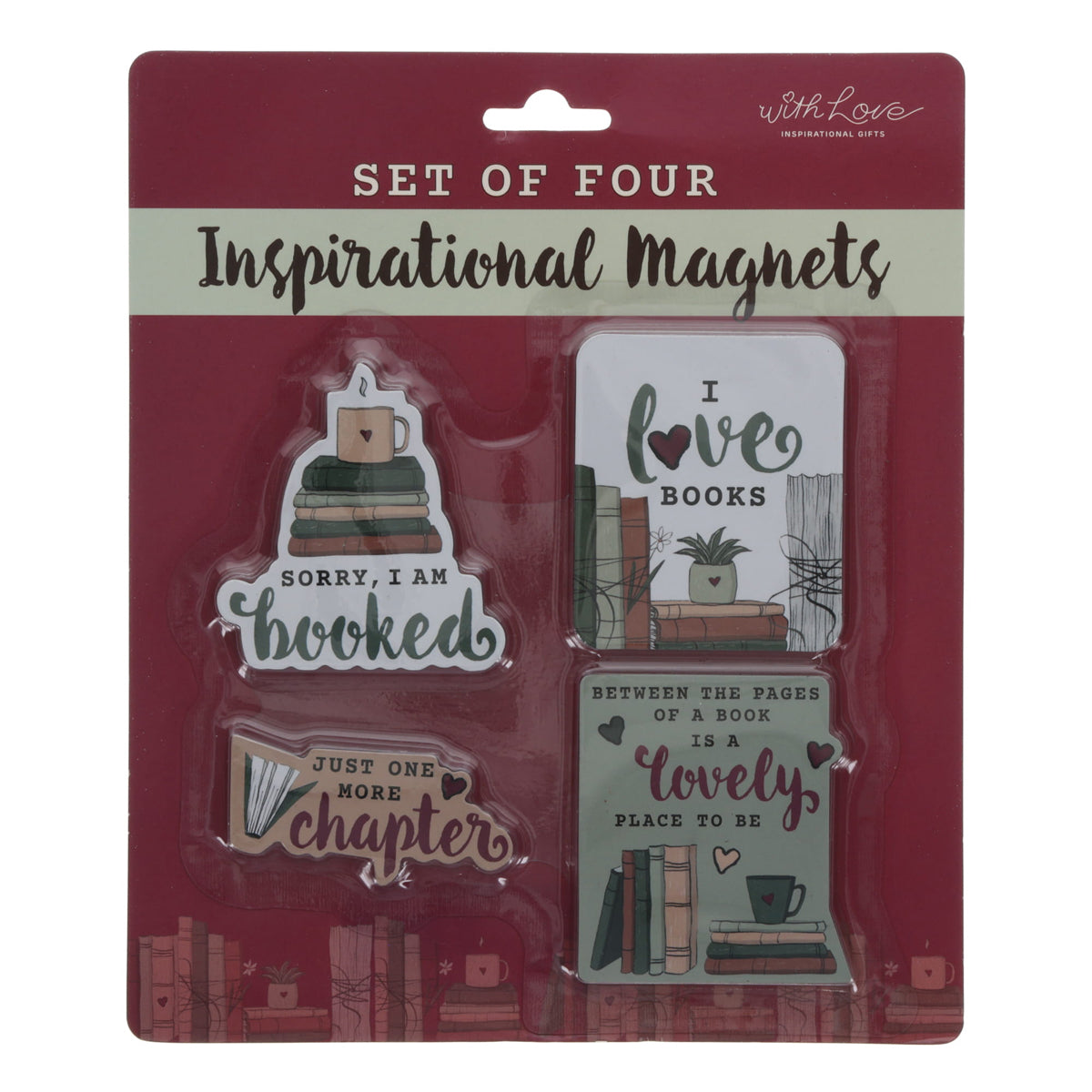 Readers Collection 4 Piece Inspirational Magnet Set