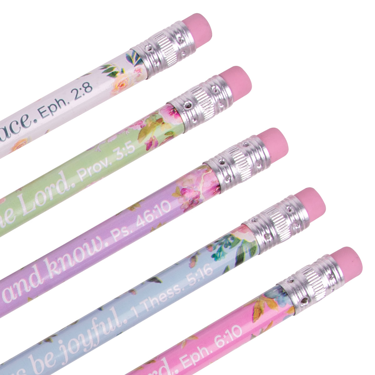 Floral Watercolor Tub of 50 Pencils