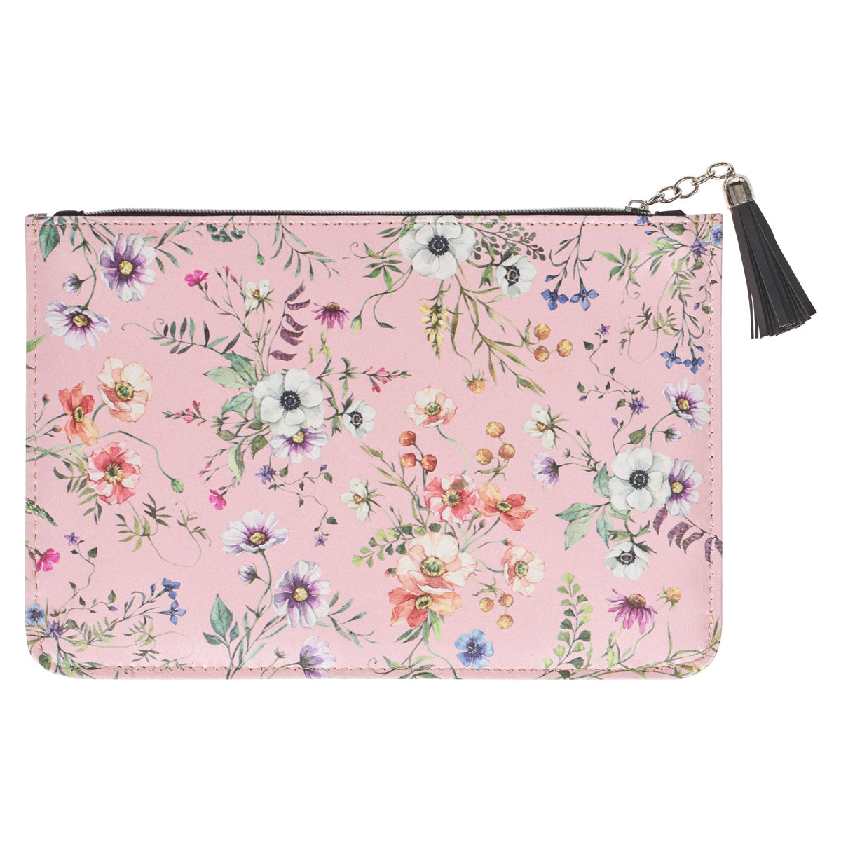 Serenity Prayer Faux Leather Zipper Pouch