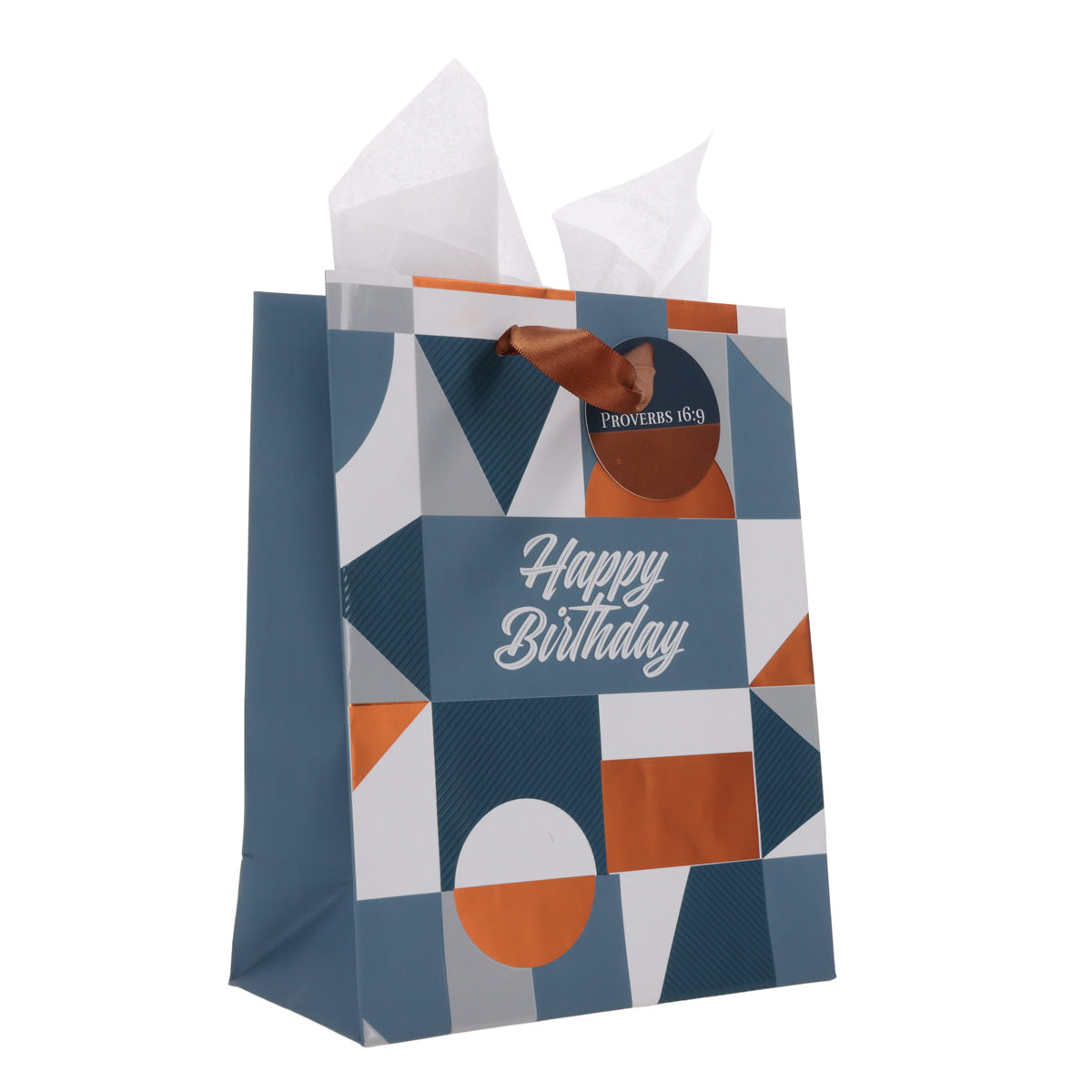 May the Lord Direct Your Steps - Happy Birthday Medium Gift Bag with Gift Tag