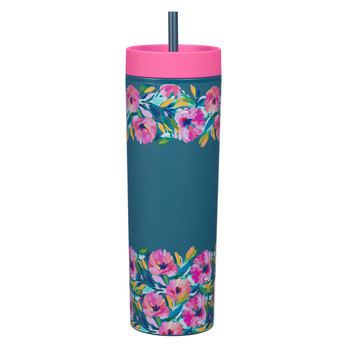 Be Still & Know Plastic Travel Tumbler with Straw