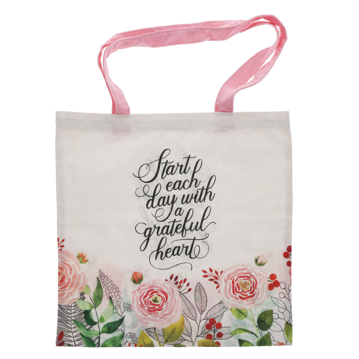 Start Each Day with a Grateful Heart Canvas Tote Bag