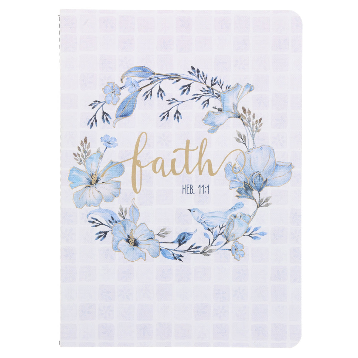 Faith Blue Wreath Notebook