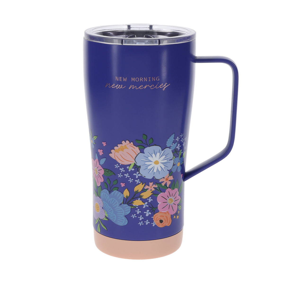 Travel Mug - New Morning, New Mercies (Stainless Steel, with Handle)