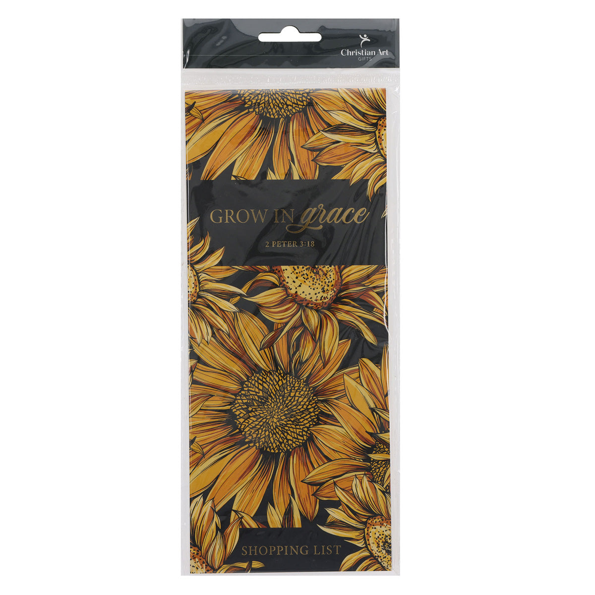 Grow in Grace Sunflowers Magnetic Notepad