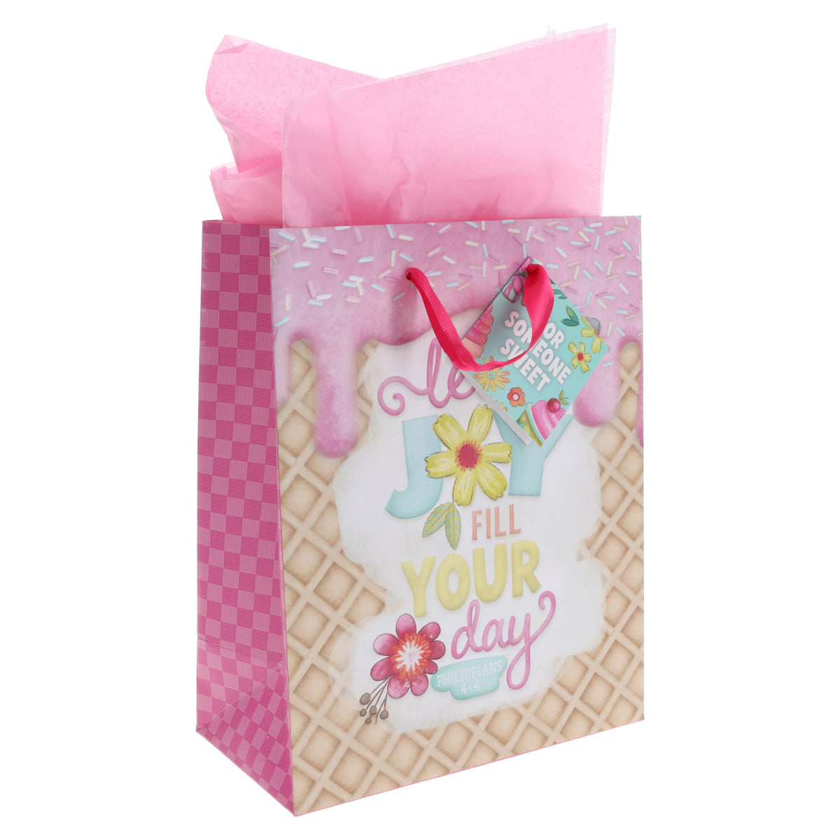 Let Joy Fill Your Day Medium Gift Bag with Gift Tag