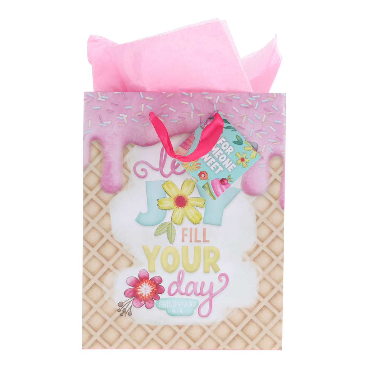 Let Joy Fill Your Day Medium Gift Bag with Gift Tag