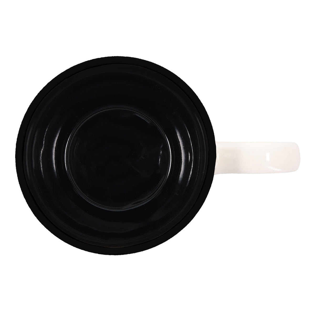 She Is Clothed with Strength and Dignity Ceramic Mug with Black Interior