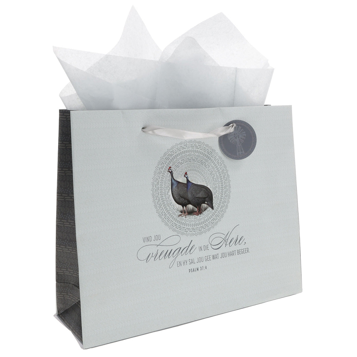 Vind Jou Vreugde in die Here Afrikaans Large Landscape Gift Bag with Gift Tag