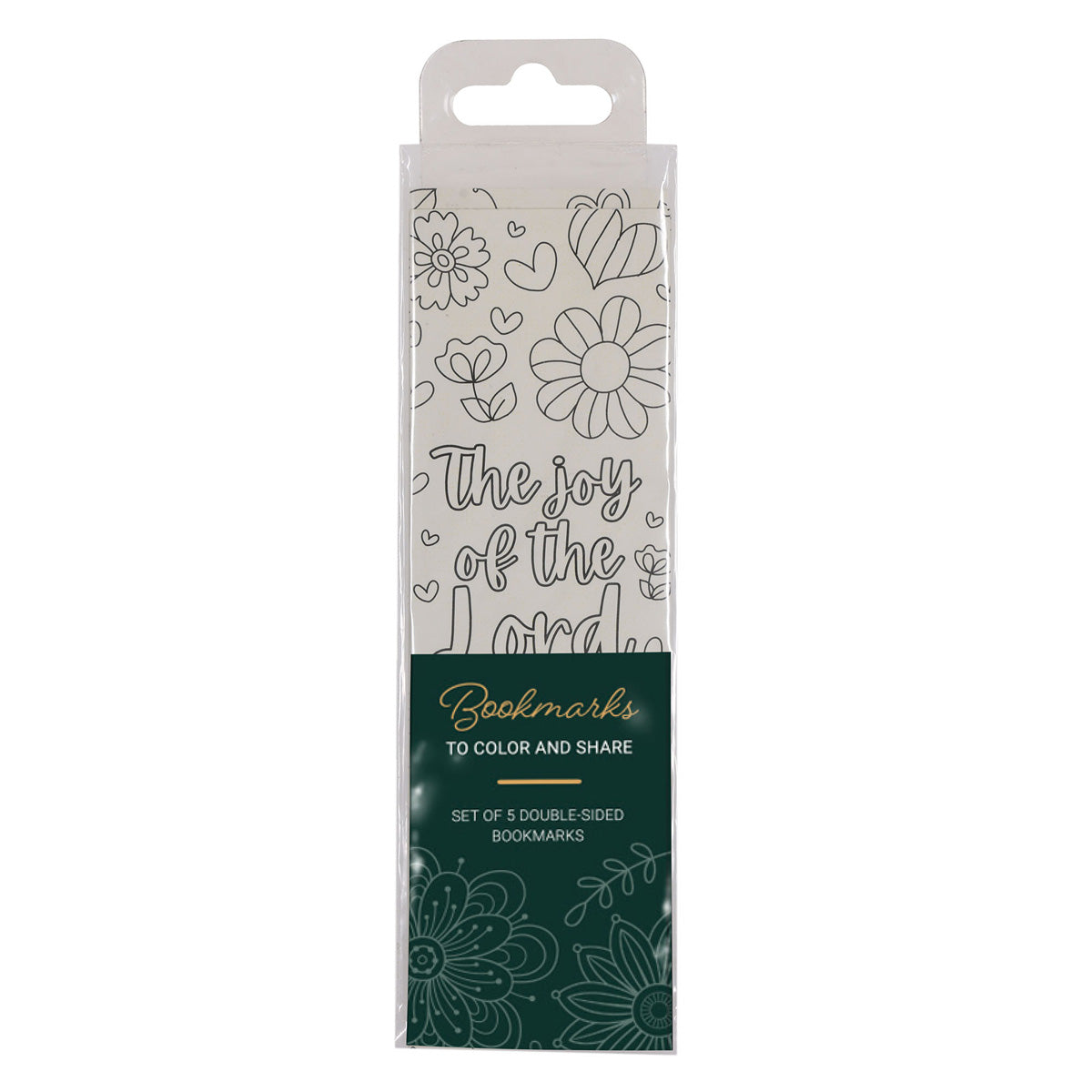 Be Joyful Five-Piece Coloring Bookmark Set
