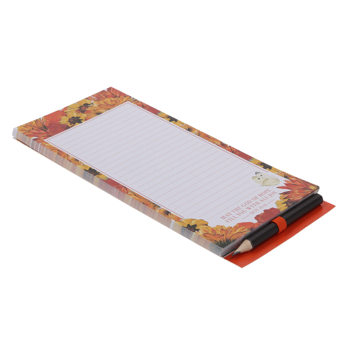 May the God of Hope Fill You with All Joy Magnetic Notepad with Pencil