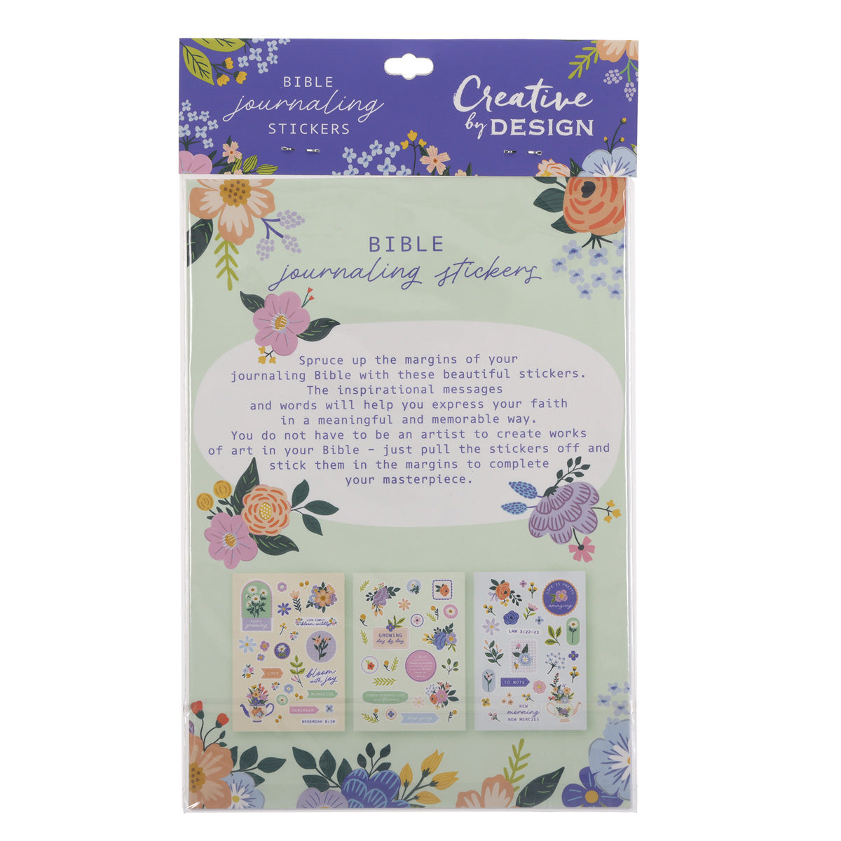 Bloom Wildly Three-Piece Journaling Stickers