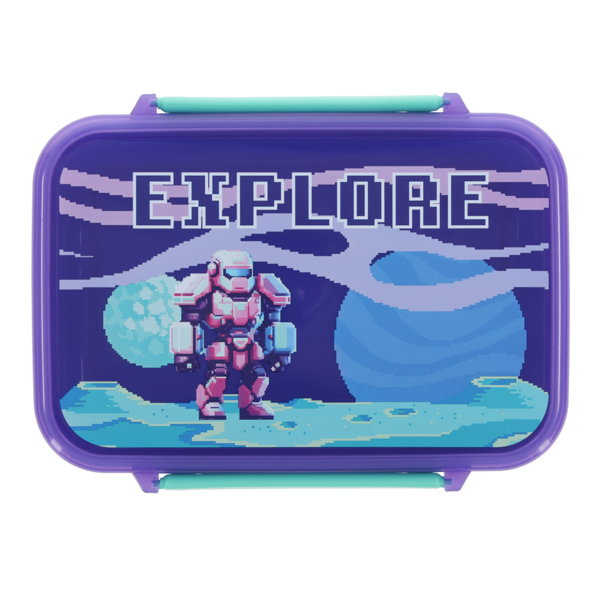 Explore Blue Plastic Lunch Box