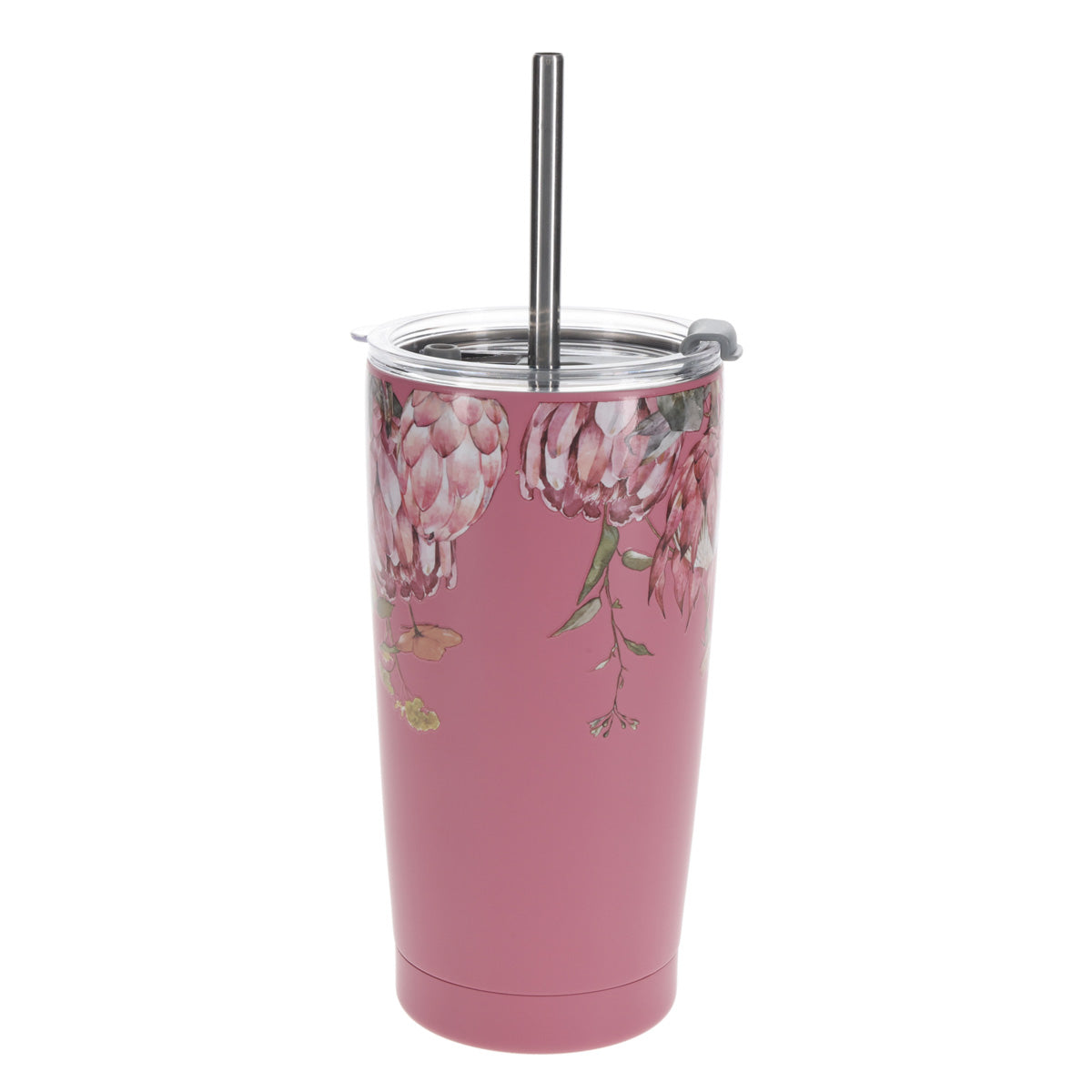 Travel Mug - Genade in Oorvloed (Stainless Steel, Afrikaans, with Straw)