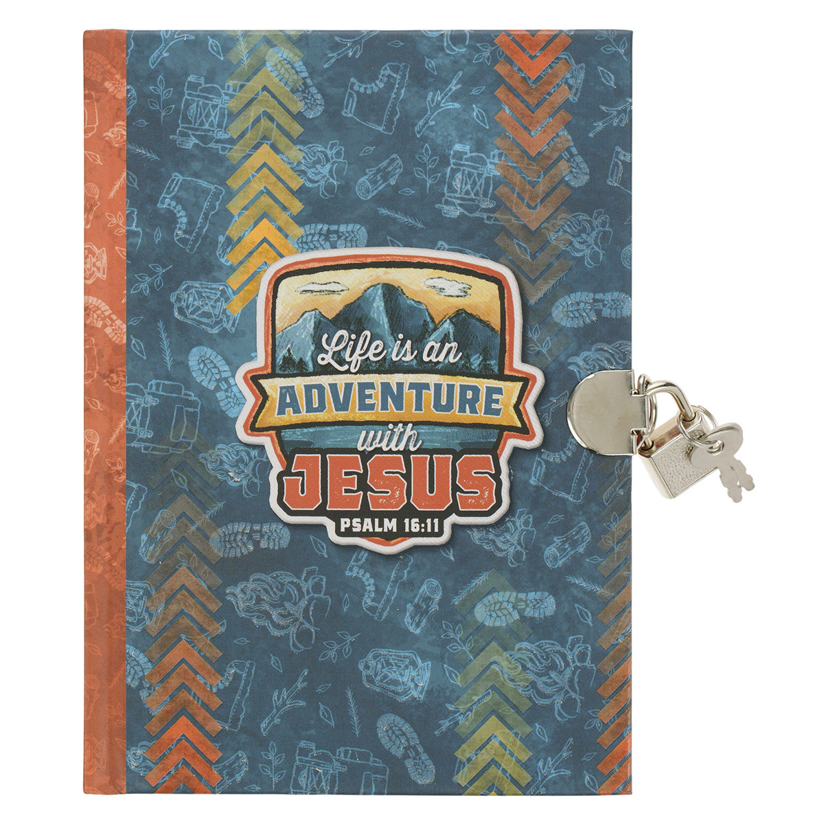 Life Is an Adventure with Jesus Hardcover Secret Diary with a Lock and Key