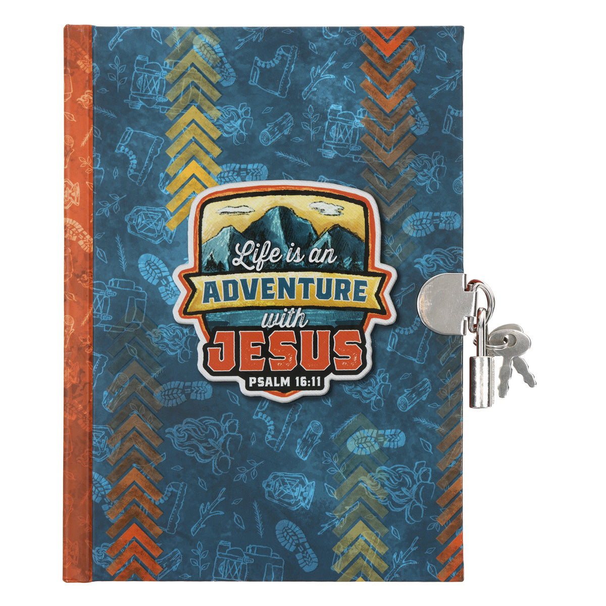 Life Is an Adventure with Jesus Hardcover Secret Diary with a Lock and Key