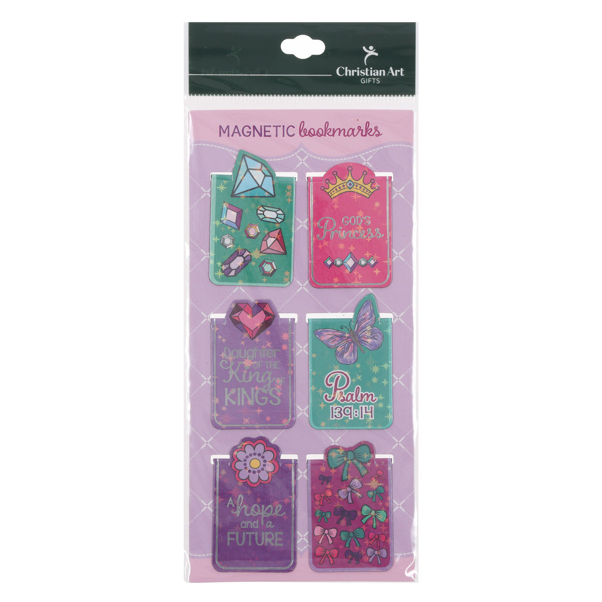 God's Princess Six-Piece Magnetic Bookmark Set