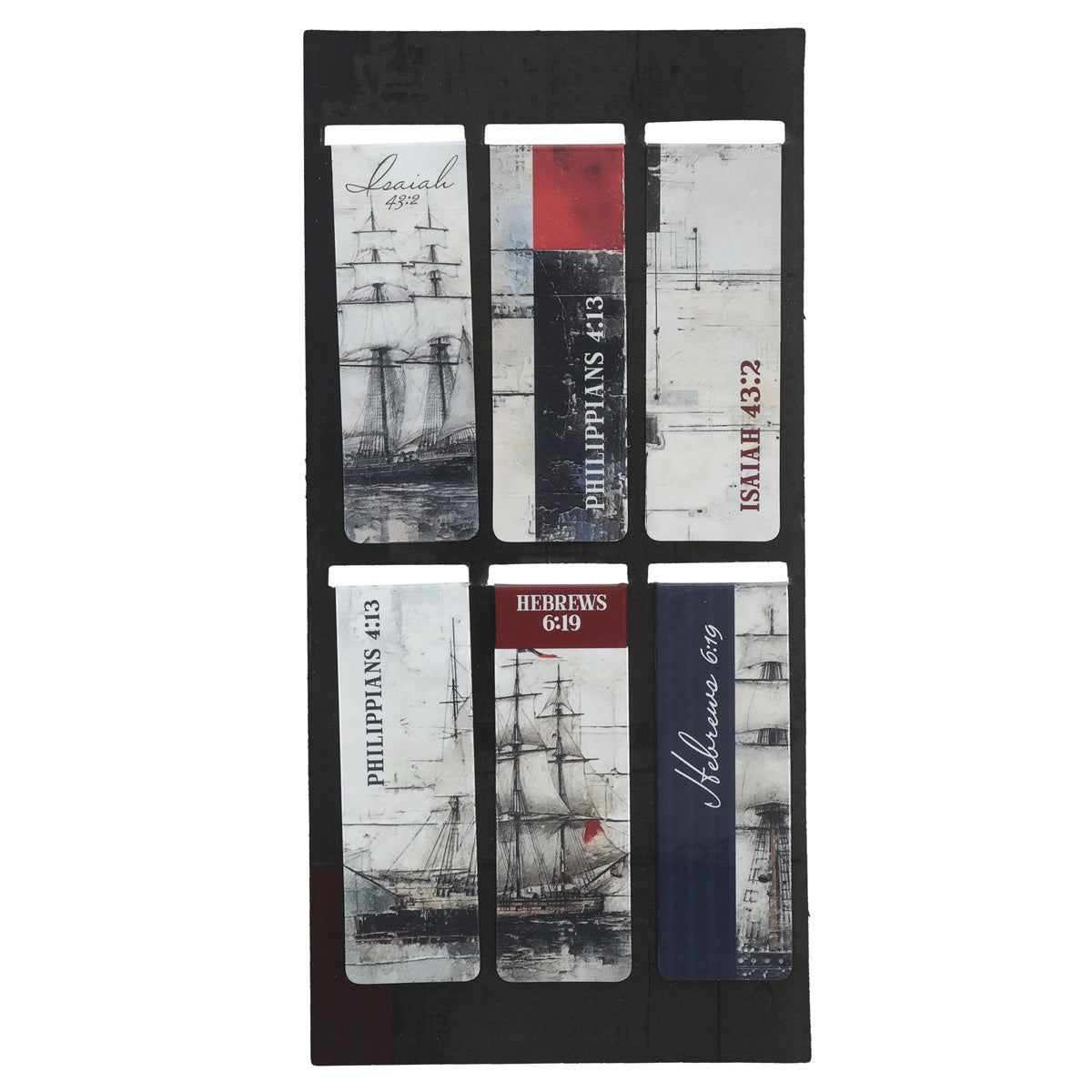 Hope as an Anchor Six-Piece Magnetic Bookmark Set