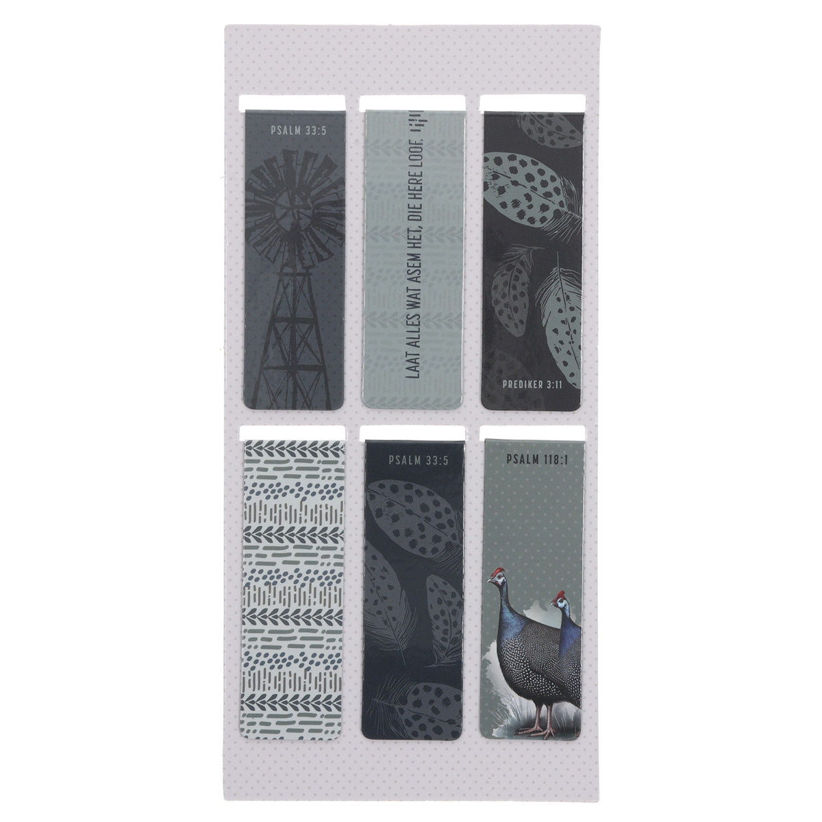 Hy Het Alles Mooi Gemaak Afrikaans Six-Piece Magnetic Bookmark Set