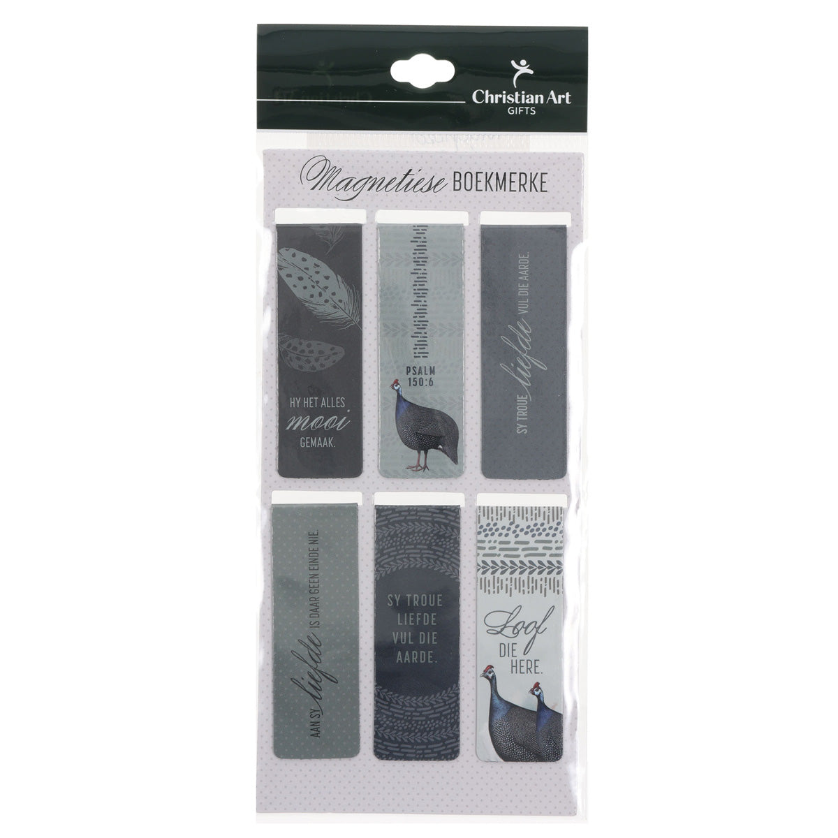 Hy Het Alles Mooi Gemaak Afrikaans Six-Piece Magnetic Bookmark Set