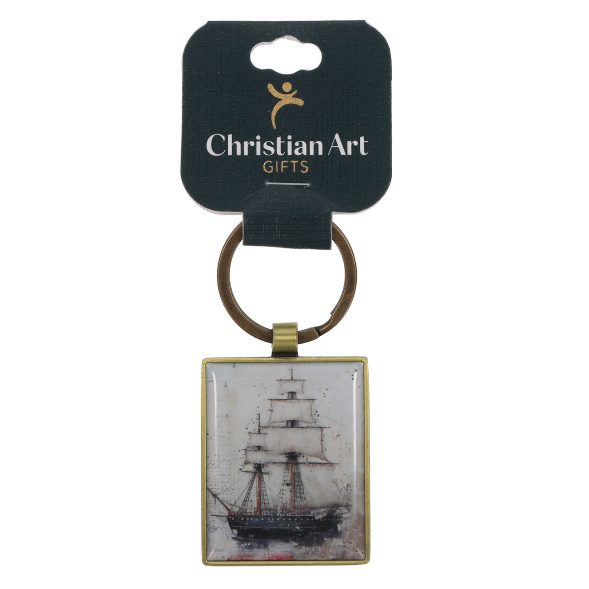 We Have This Hope as an Anchor for the Soul Epoxy Metal Keychain