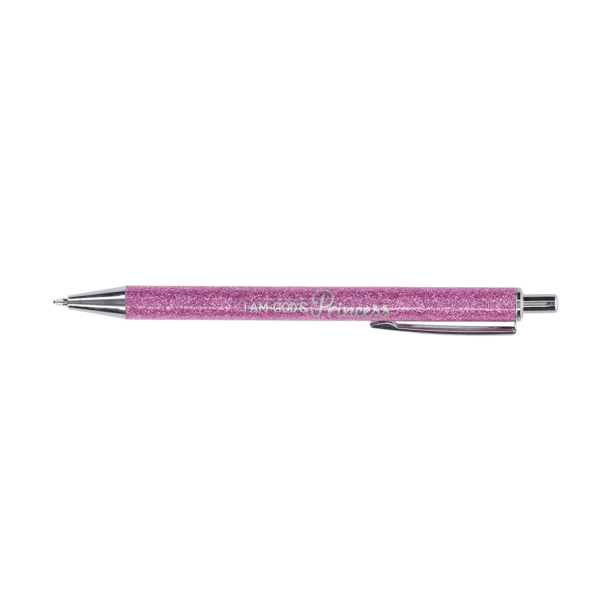 I Am God's Princess Glitter Pen in Tube (Blue Ink)