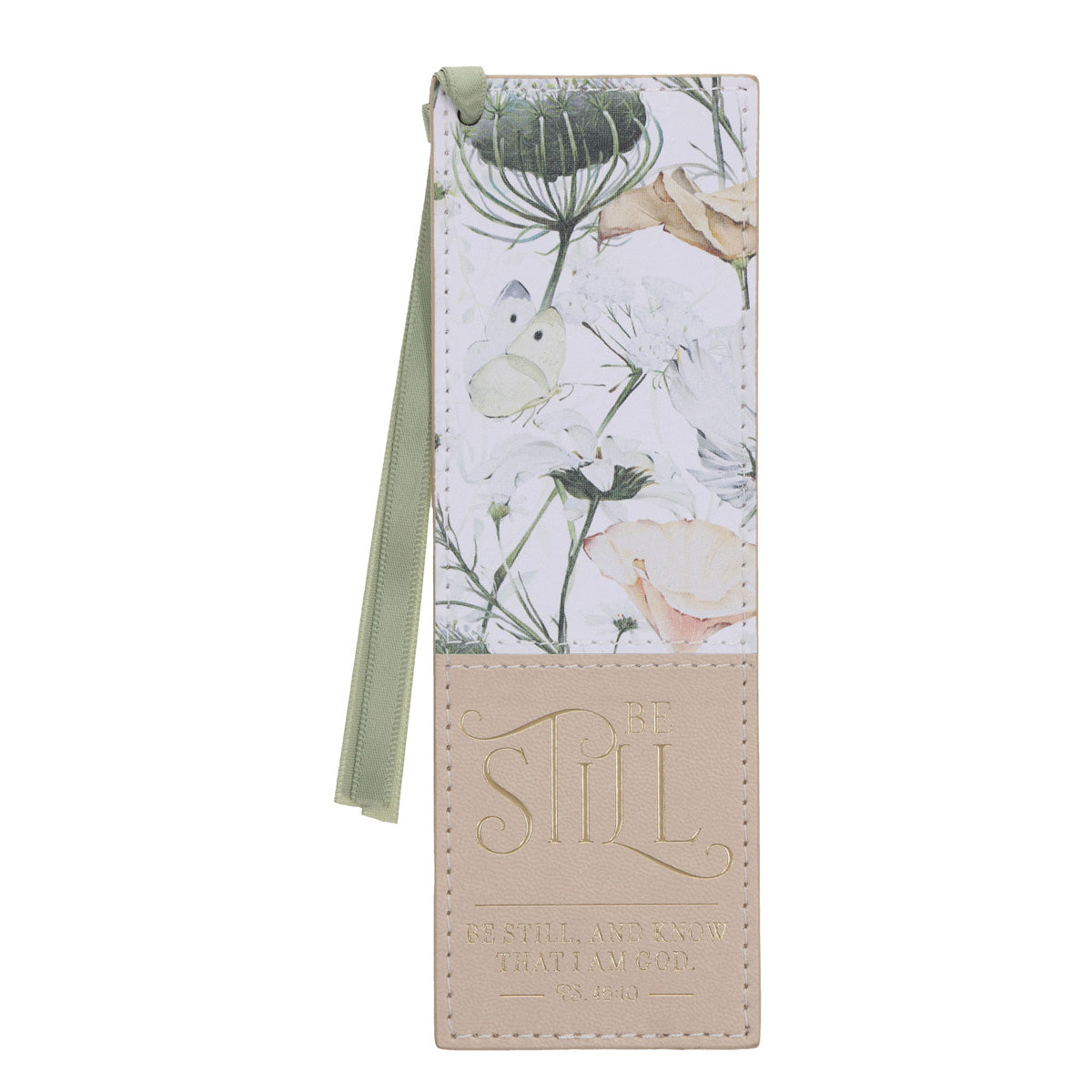 Be Still Faux Leather Bookmark
