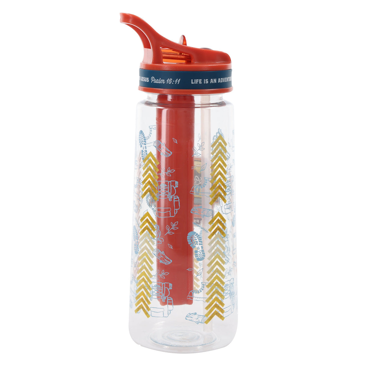Life Is an Adventure with Jesus Plastic Water Bottle
