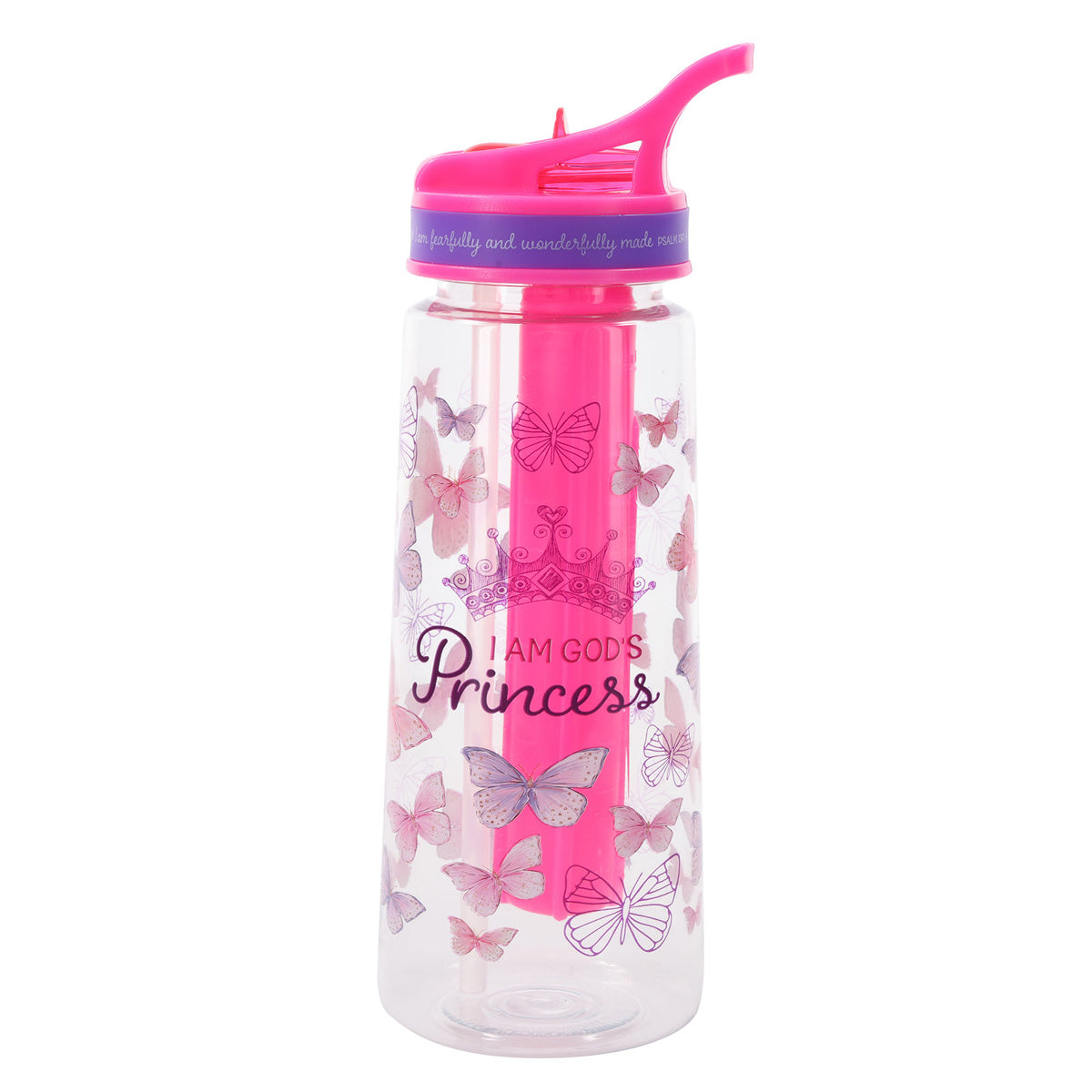 I Am God's Princess Plastic Water Bottle