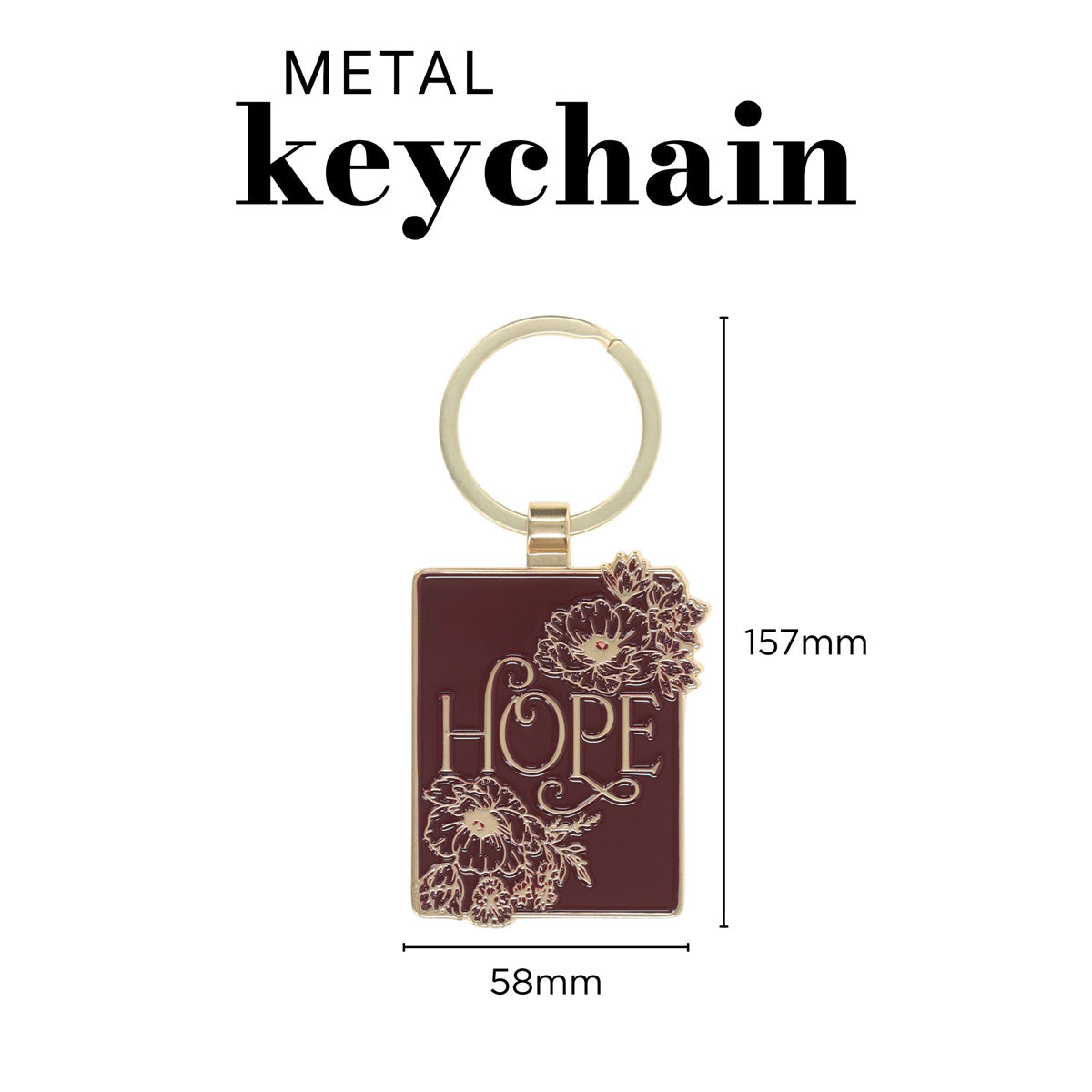 Hope Metal Keychain