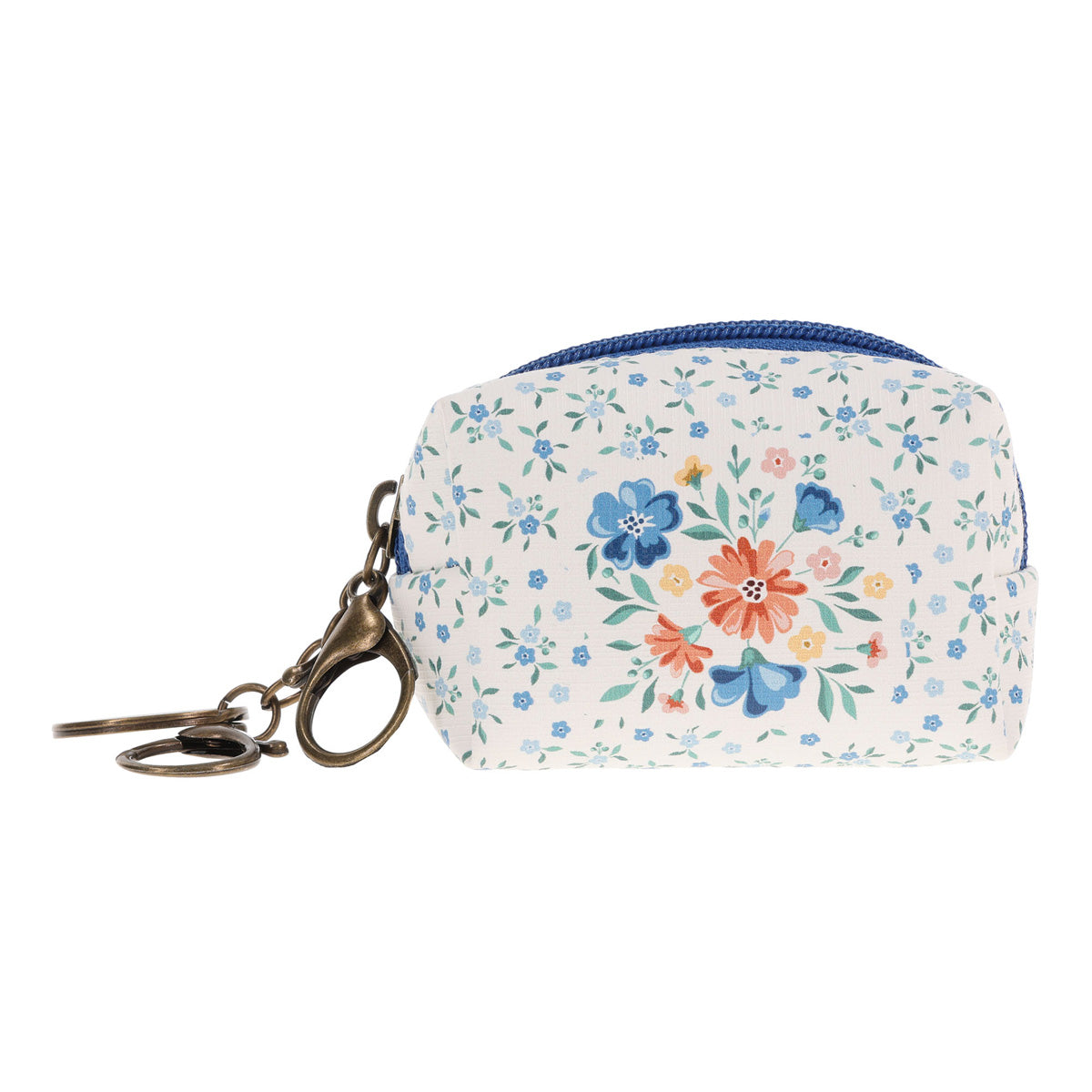 Loof die Here Want Hy Is Goed Afrikaans Key Ring with Faux Leather Pouch