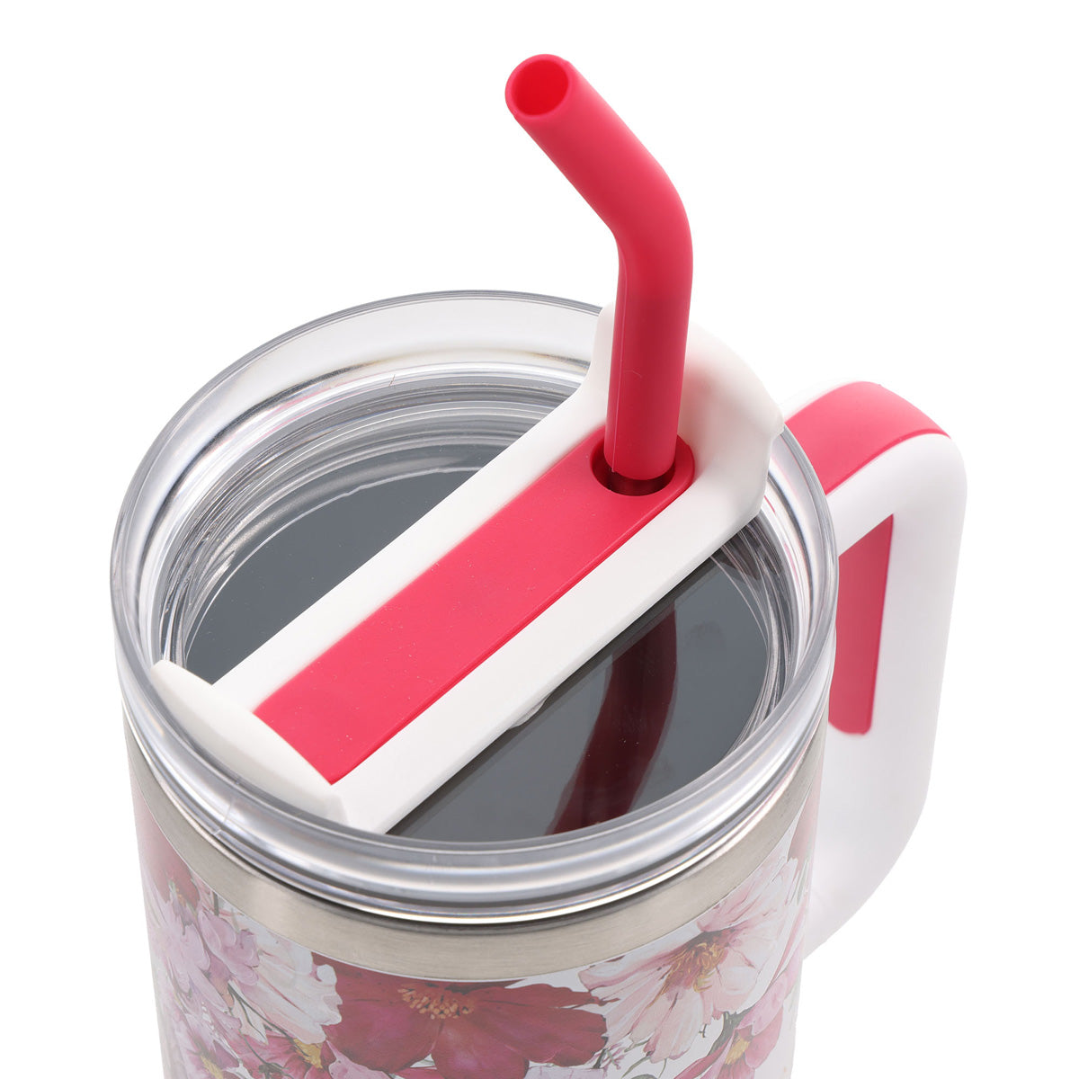 Love Is Patient, Love Is Kind Stainless Steel Mug with Handle and Straw
