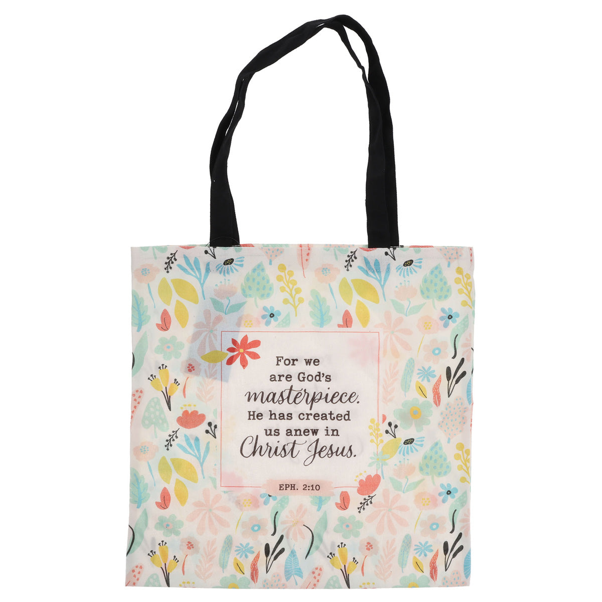 For We Are God's Masterpiece Canvas Tote Bag