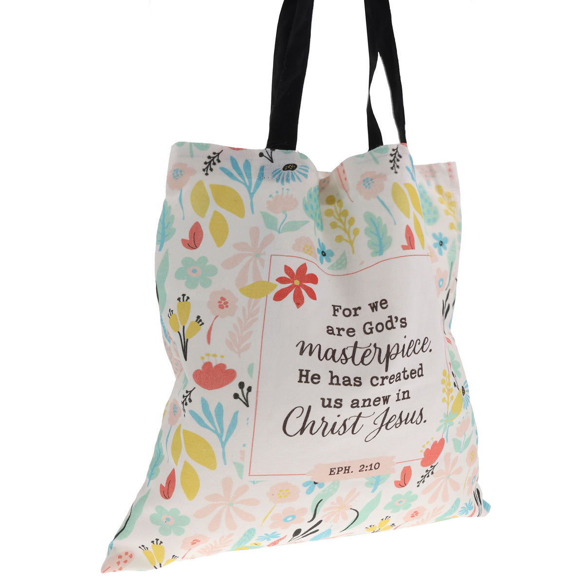 For We Are God's Masterpiece Canvas Tote Bag