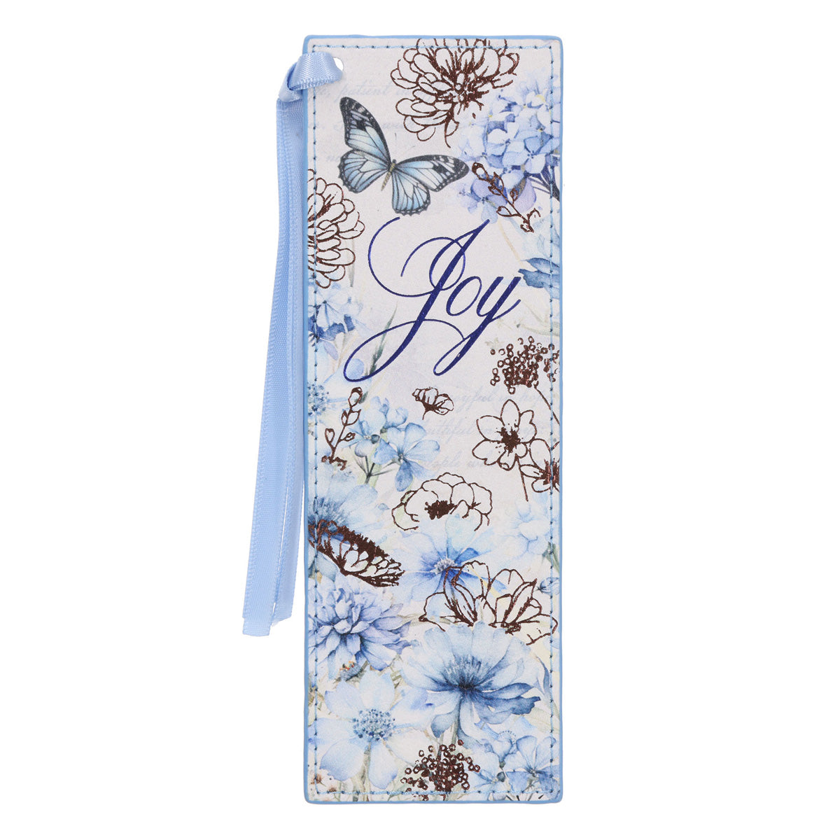 Joy Faux Leather Bookmark