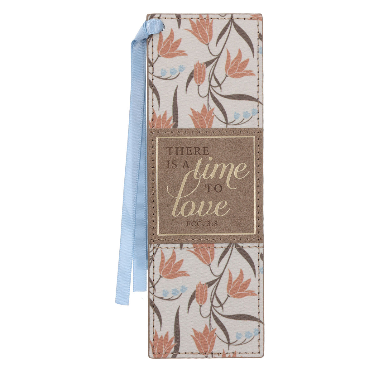 There Is a Time to Love Faux Leather Bookmark
