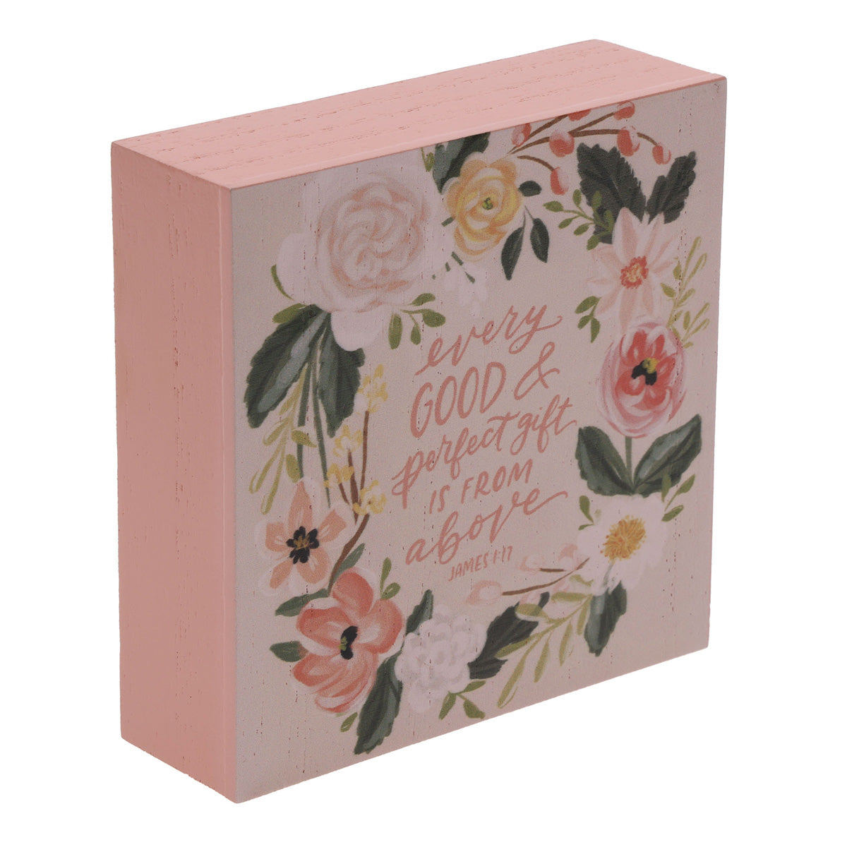 Every Good and Perfect Gift Is from Above MDF Decor Block