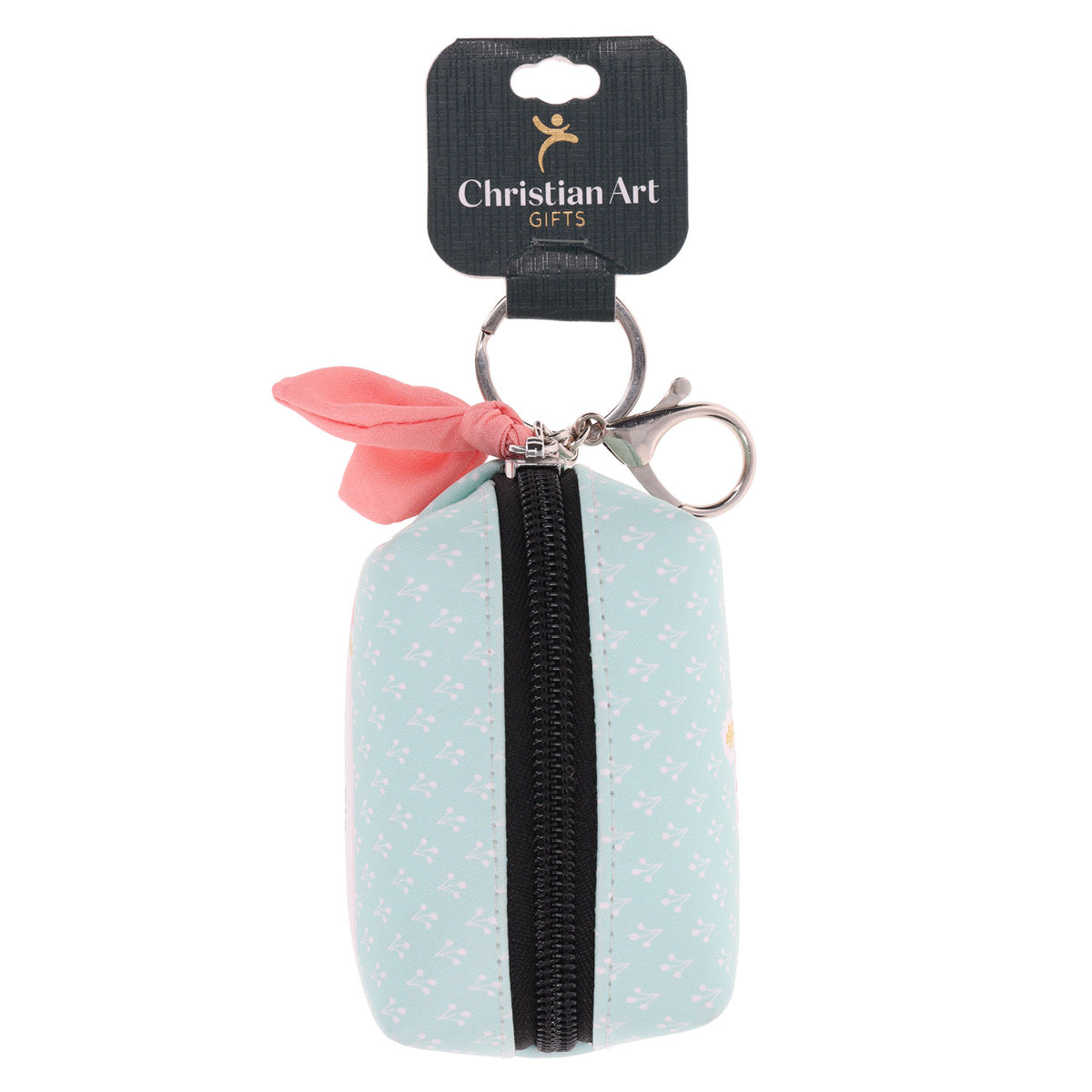 I Am His Masterpiece Faux Leather Pouch Keychain