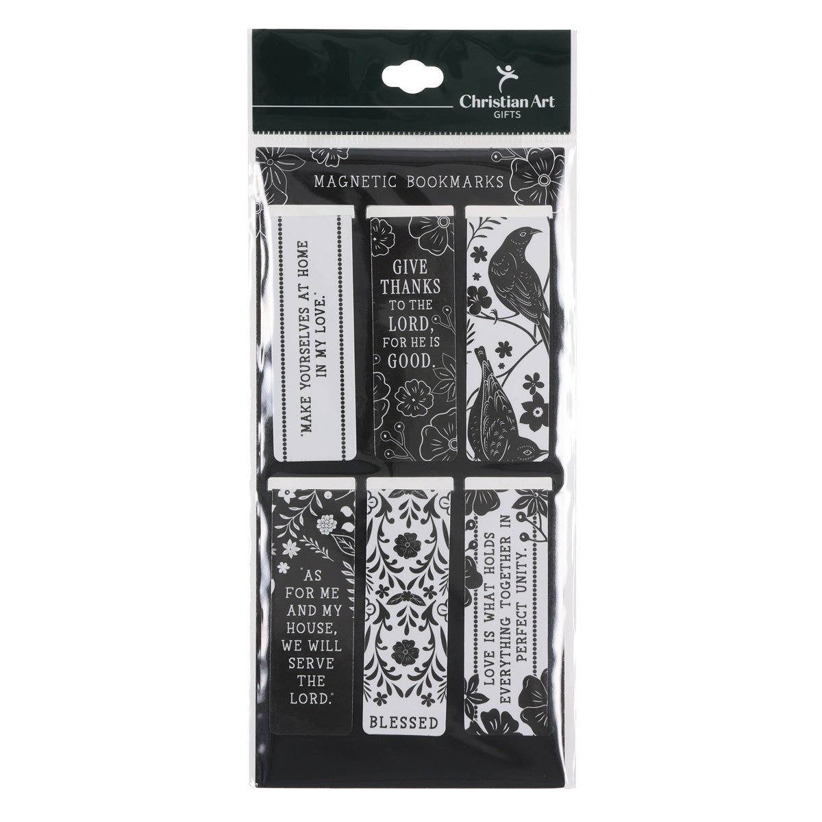 As for Me and My House, We Will Serve the Lord Six-Piece Magnetic Bookmark Set