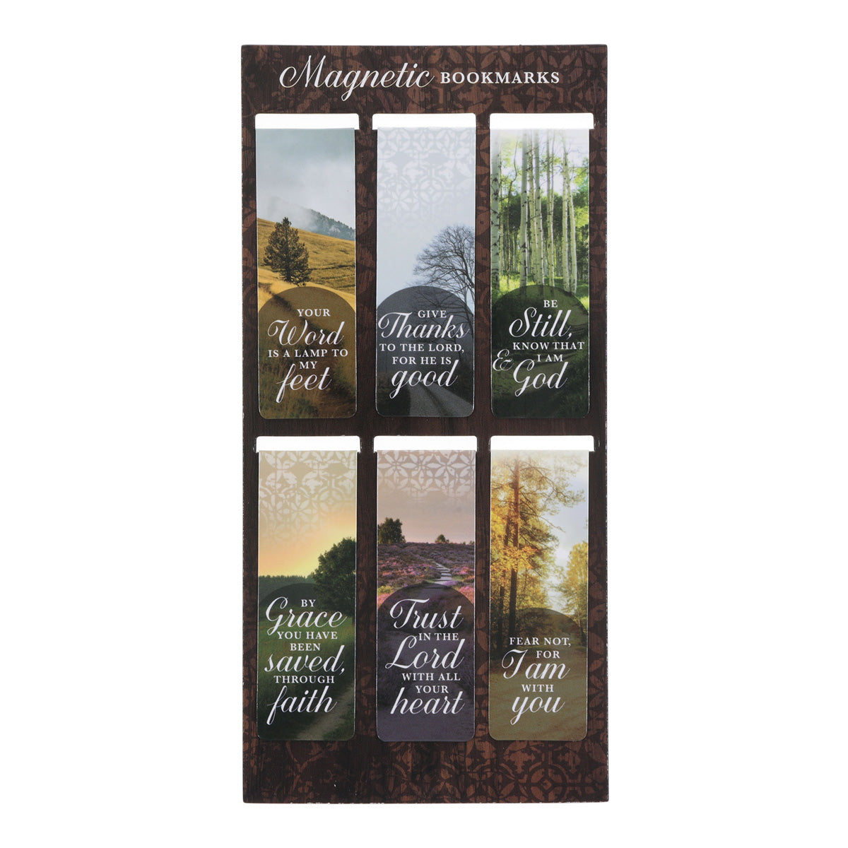 Scenic Inspirational Six-Piece Magnetic Bookmark Set