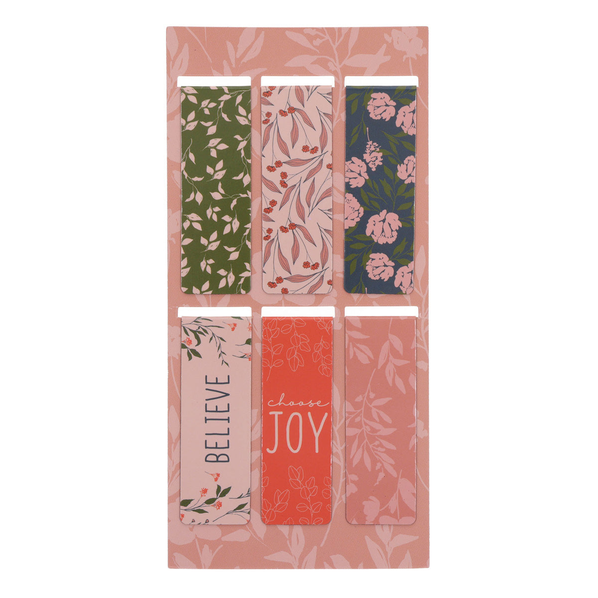 Blessed Botanicals Six-Piece Magnetic Bookmark Set