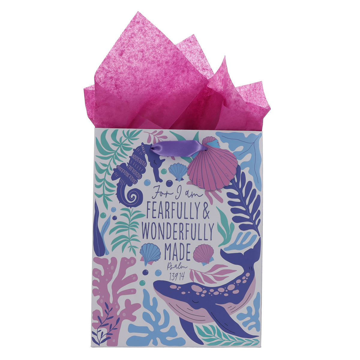 For I Am Fearfully and Wonderfully Made Medium Gift Bag with Gift Tag