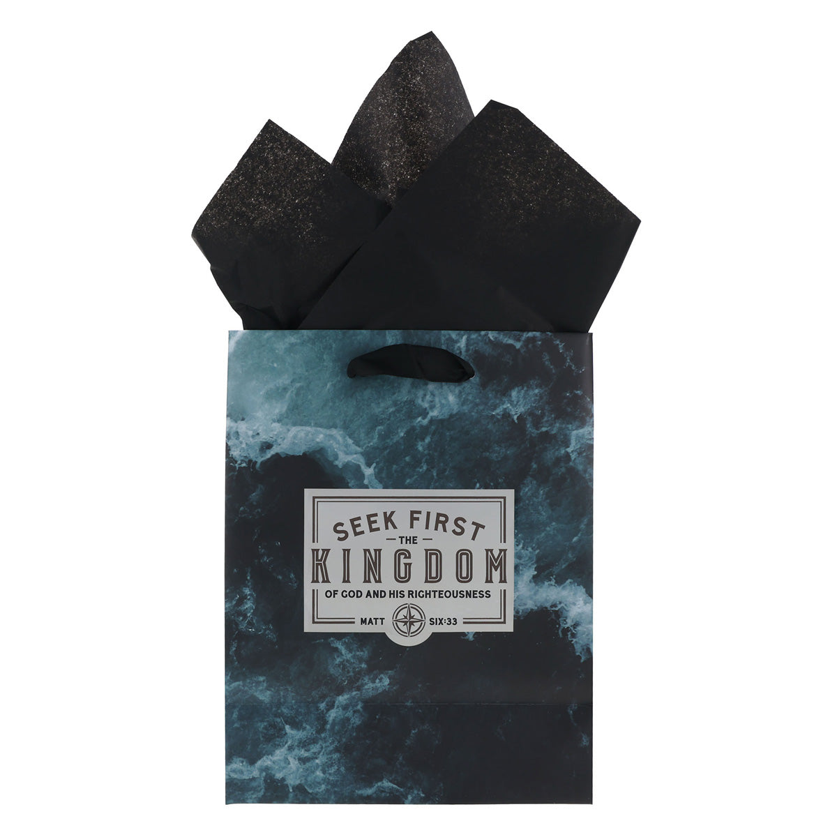 Seek First The Kingdom of God and His Righteousness Medium Gift Bag with Gift Tag