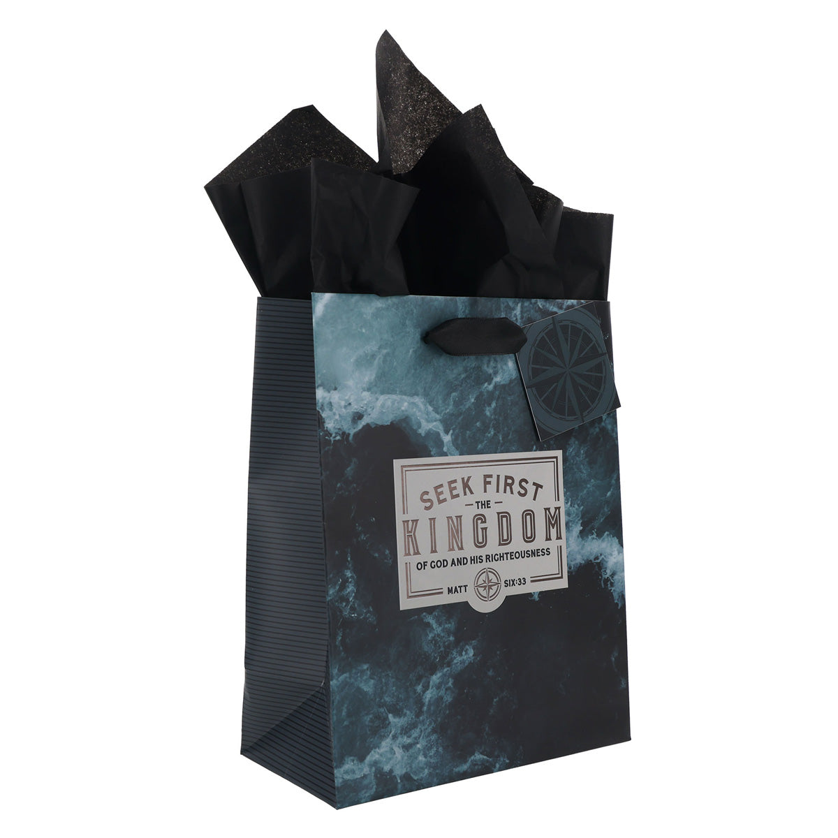 Seek First The Kingdom of God and His Righteousness Medium Gift Bag with Gift Tag