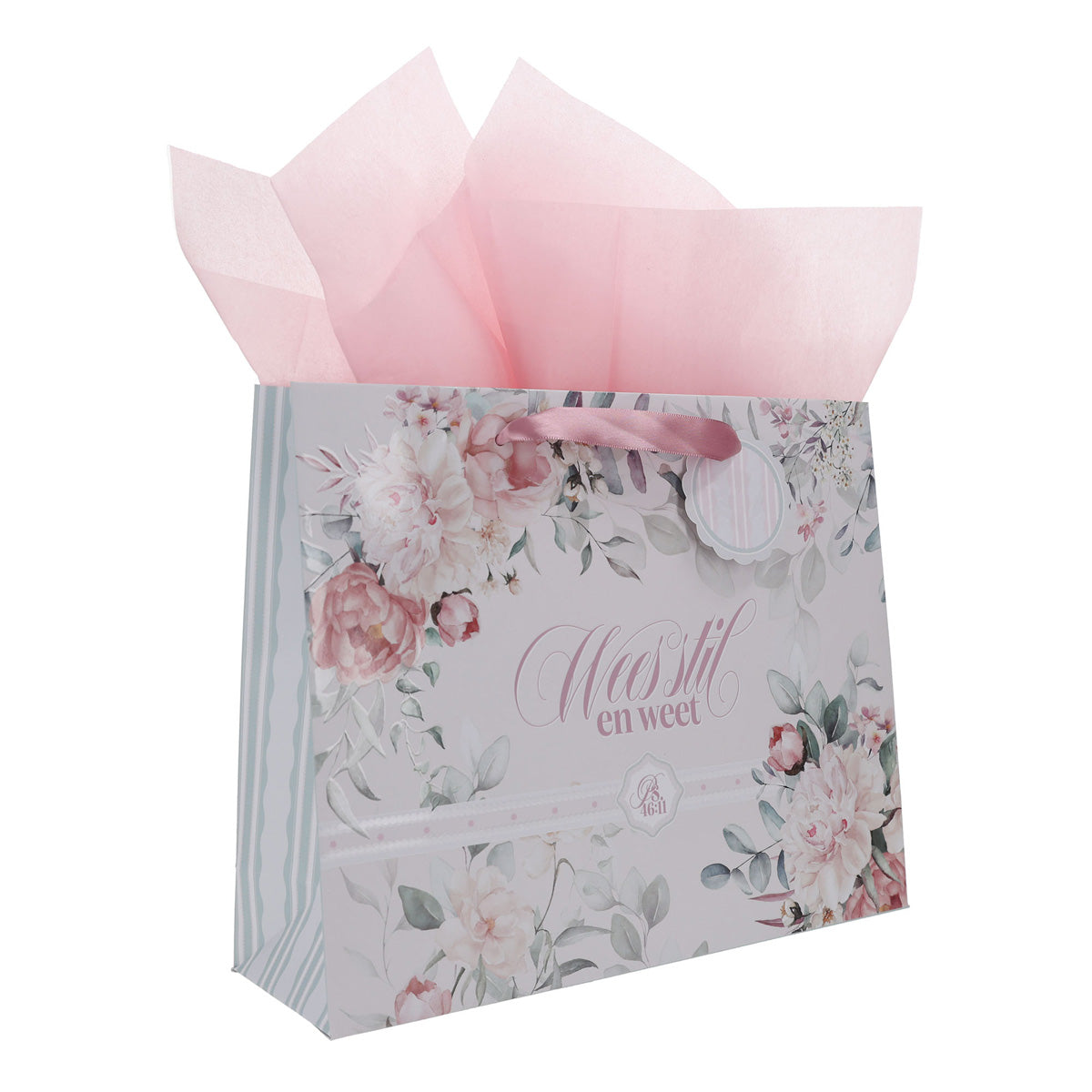 Wees Stil en Weet Afrikaans Landscape Gift Bag with Gift Tag