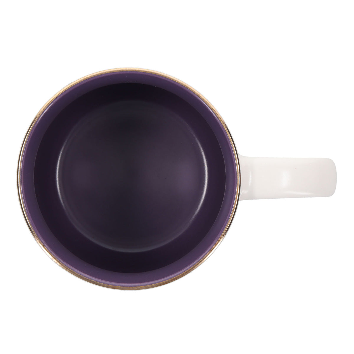 May the God of Hope Fill You with All Joy and Peace Ceramic Mug with Purple Interior