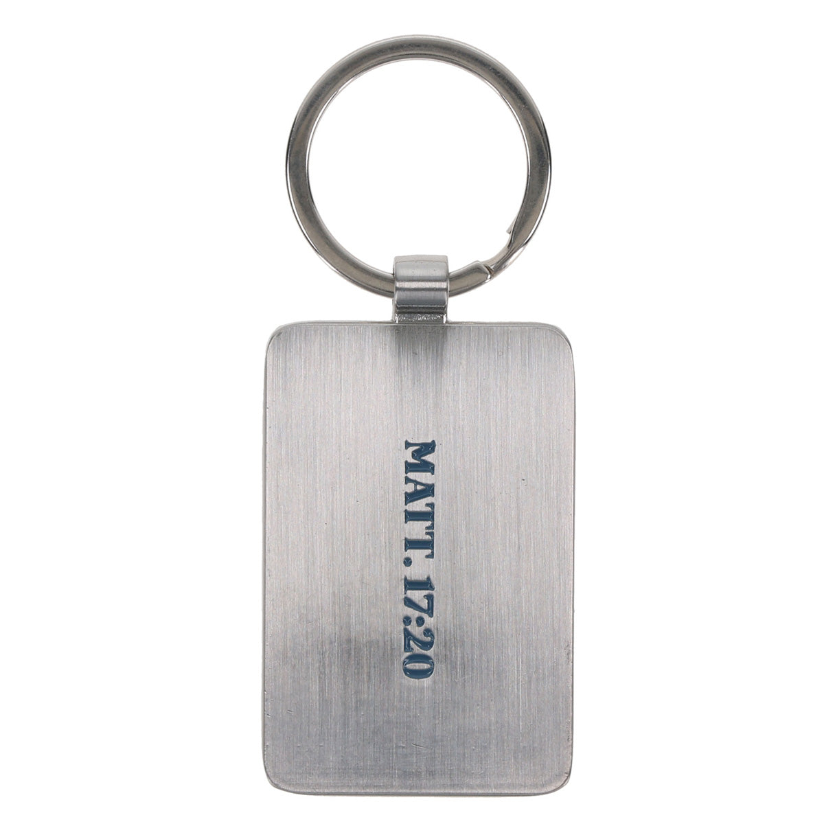Faith Can Move Mountains Metal Keychain